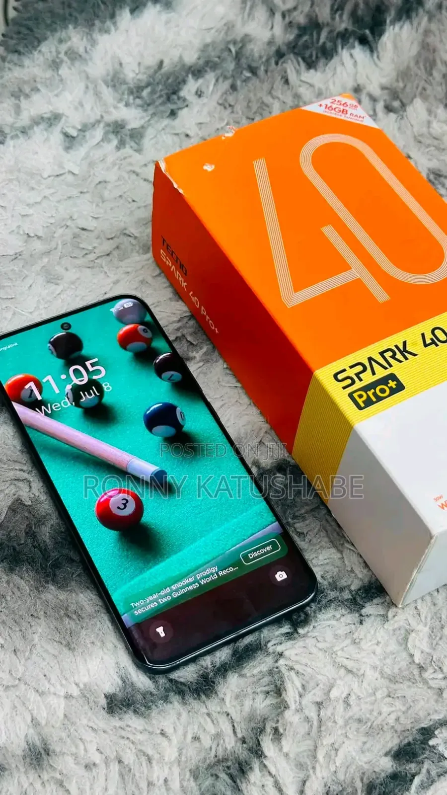 New Tecno Spark 40 Pro+ 256 GB Black