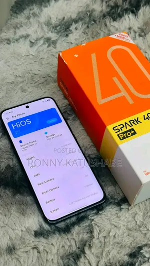New Tecno Spark 40 Pro+ 256 GB Black