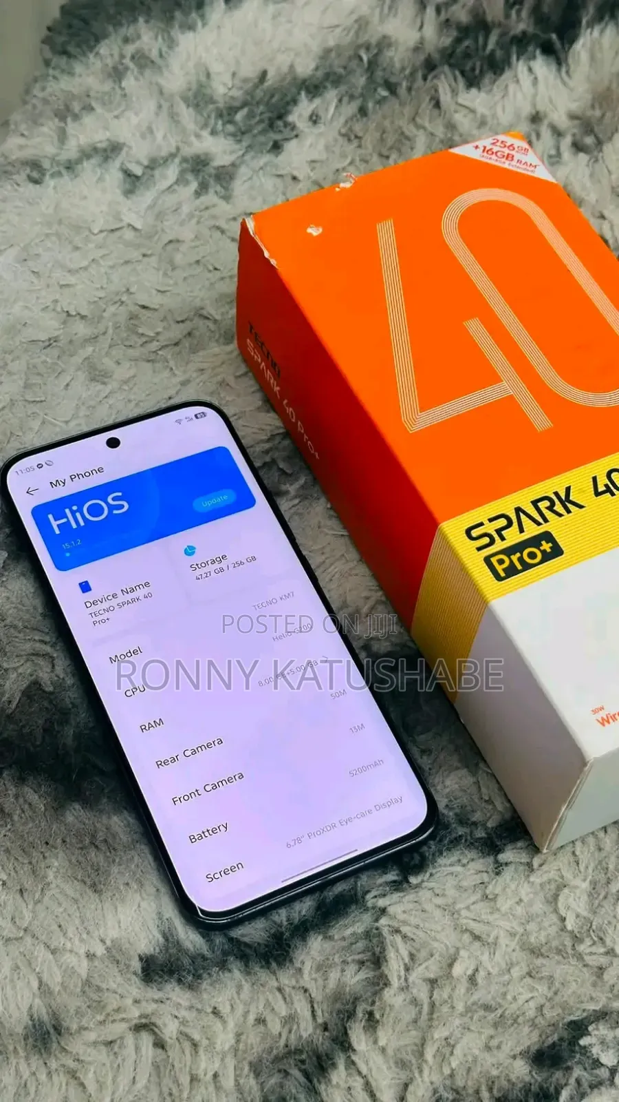 New Tecno Spark 40 Pro+ 256 GB Black