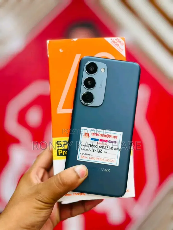 New Tecno Spark 40 Pro+ 256 GB Black