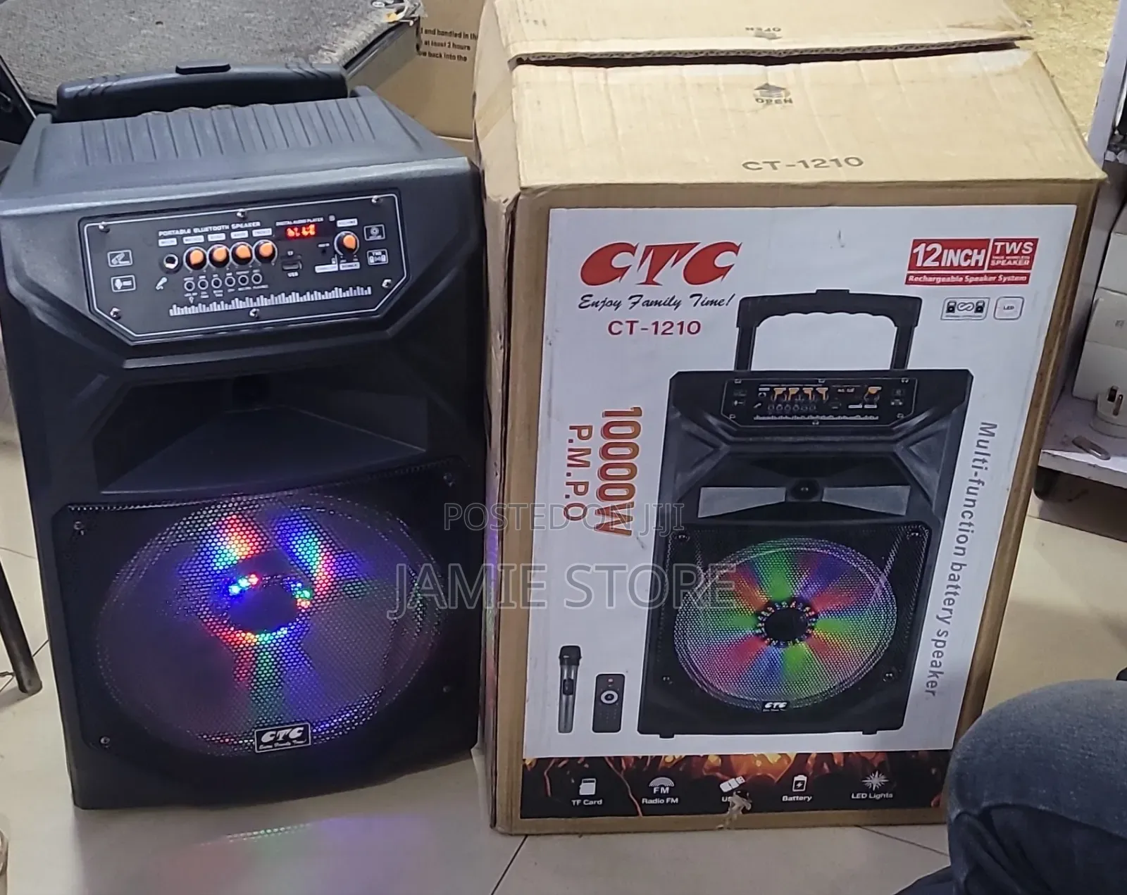 Ctc 1000w Rechargeable Speaker/ Trolley Speaker
