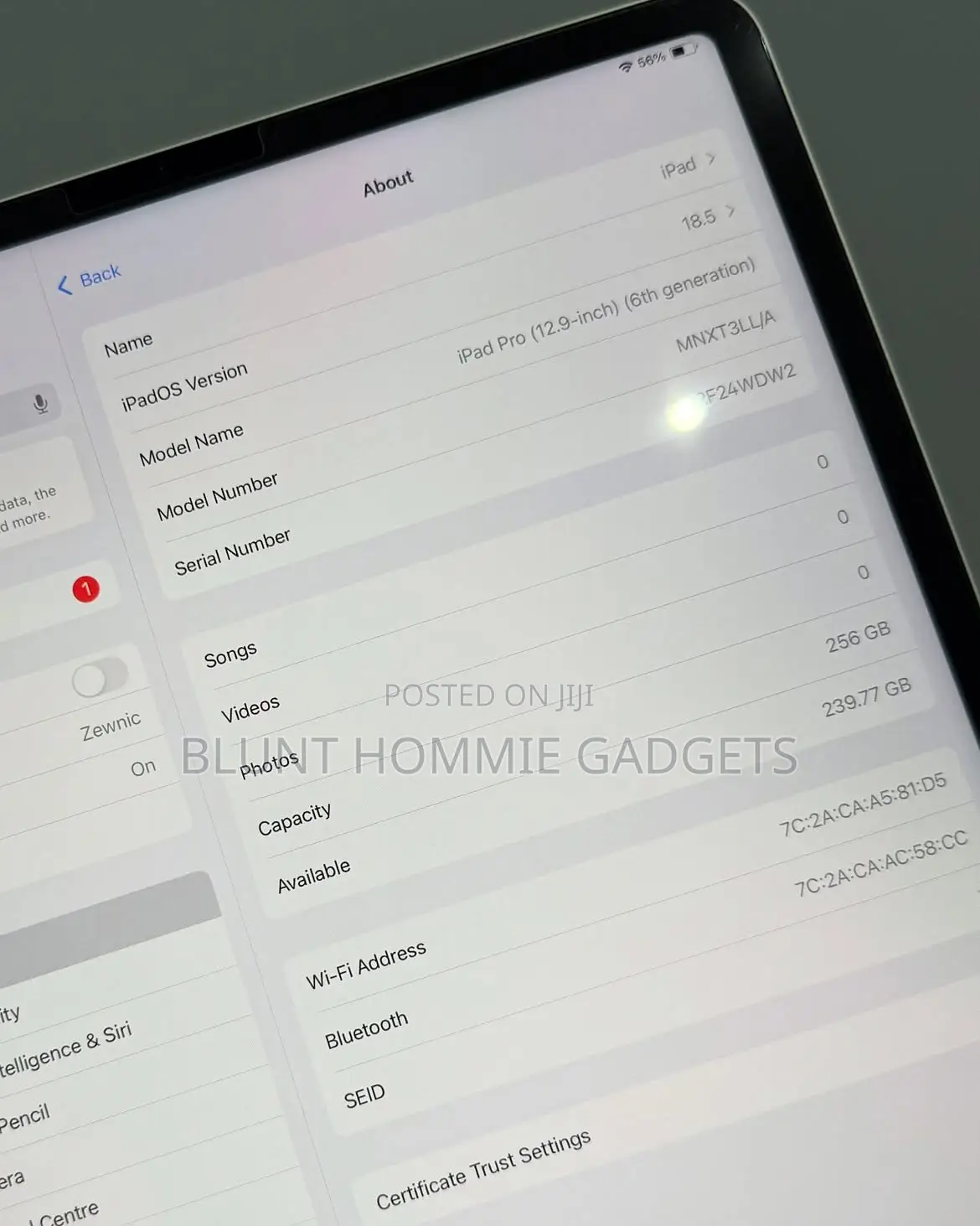 Apple iPad Pro 12.9 (2022) 256 GB Silver