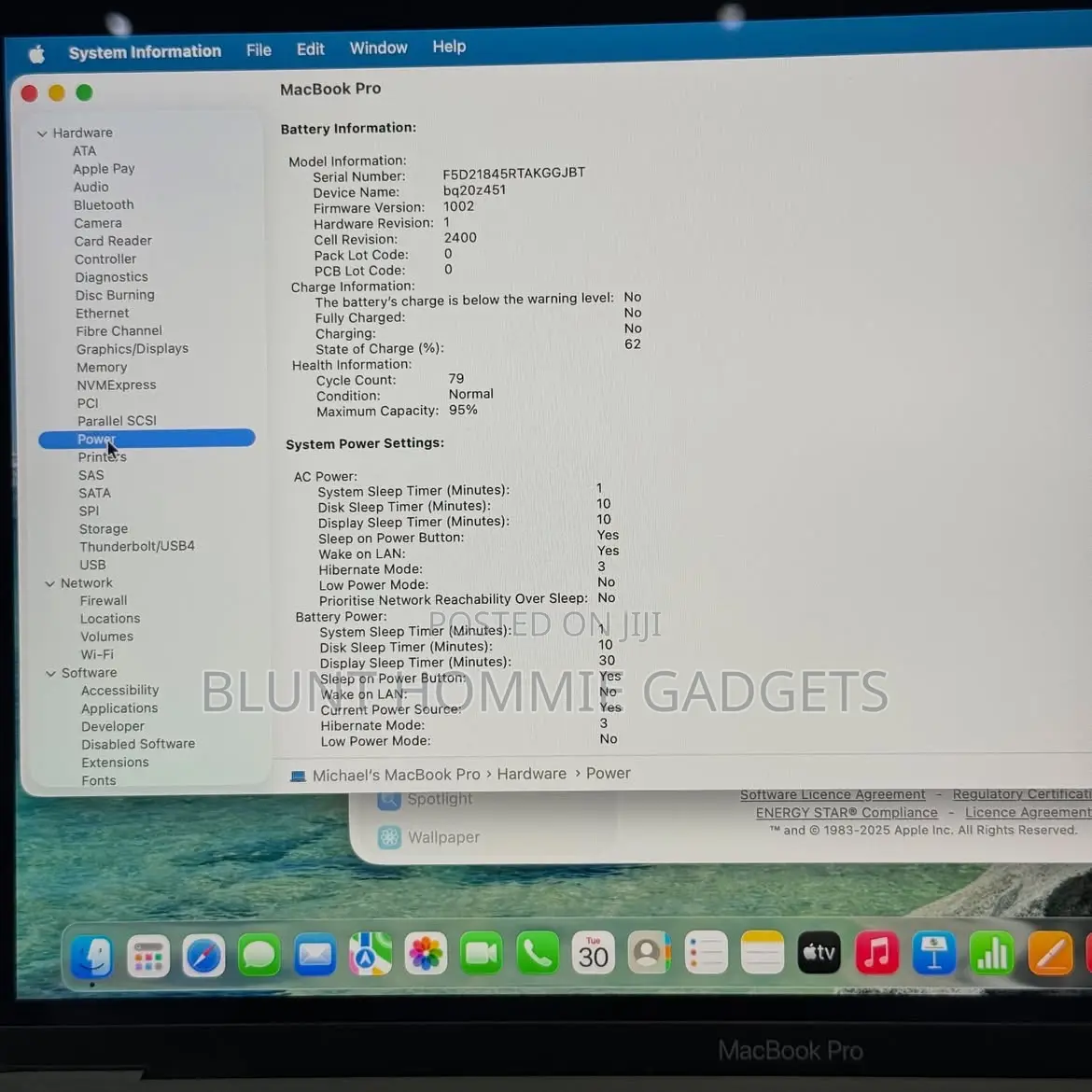 Laptop Apple MacBook Pro 2020 8GB Apple M1 SSD 256GB