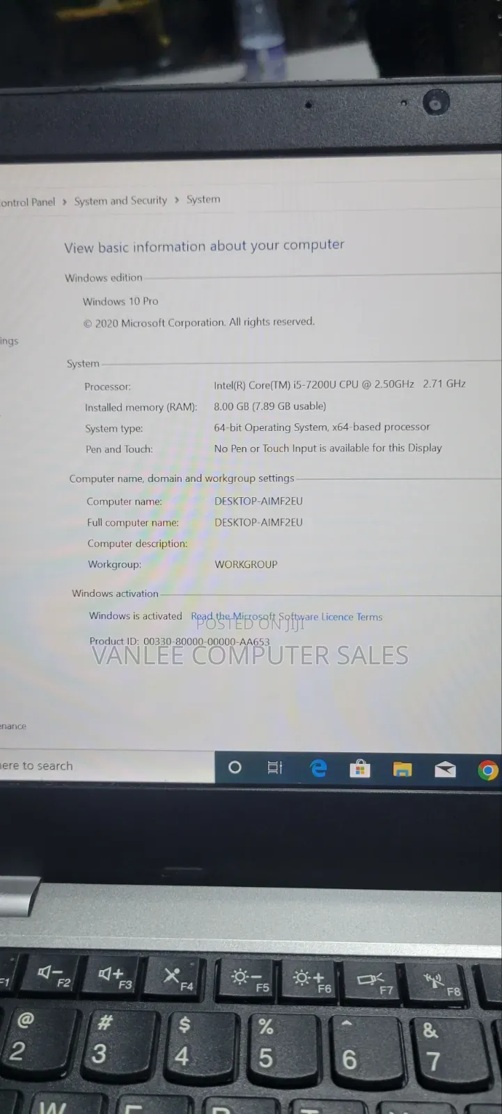 Laptop Lenovo 8GB Intel Core i5 SSD 256GB