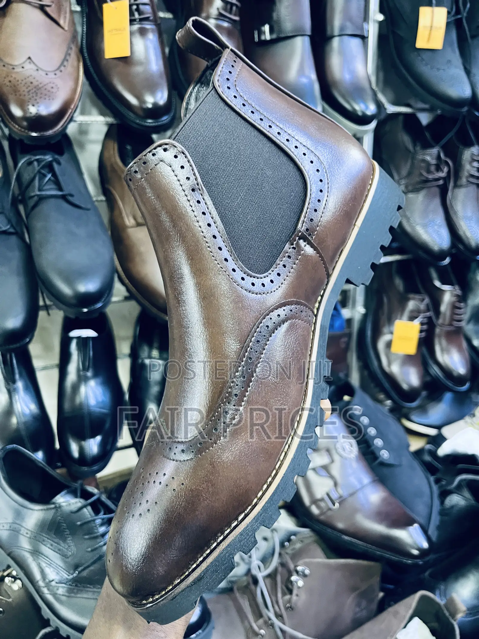 Men’S Gentle Oxfords Boot Brown Black