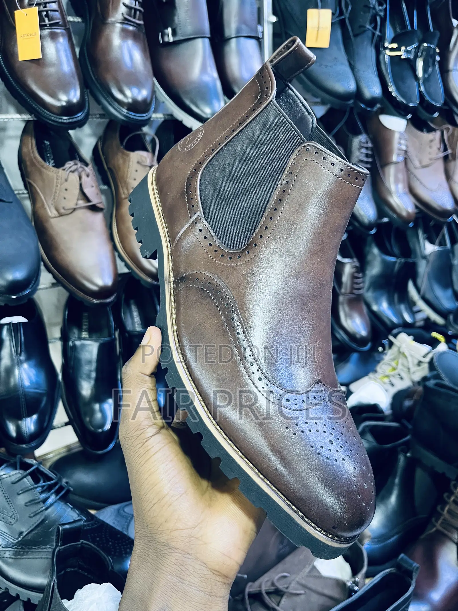 Men’S Gentle Oxfords Boot Brown Black