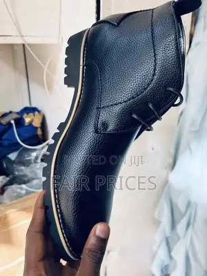 Gentle Leather Boot Shoes Laced Black