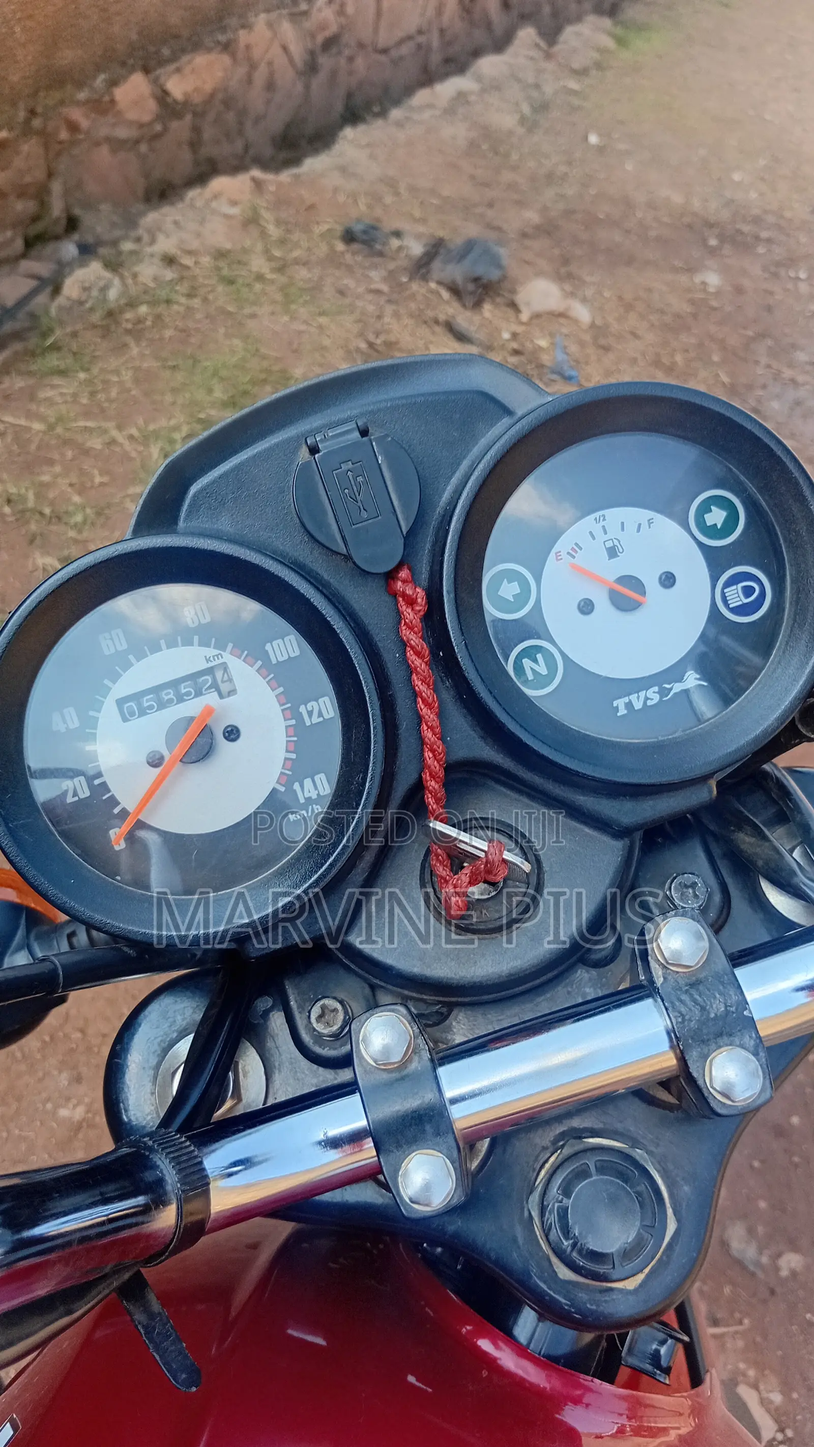 TVS XL 100 2024 Red