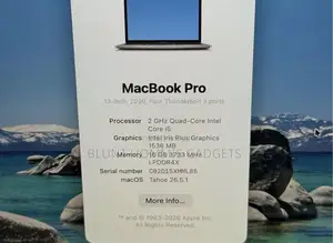 Laptop Apple MacBook Pro 2020 8GB Intel Core i5 SSD 512GB
