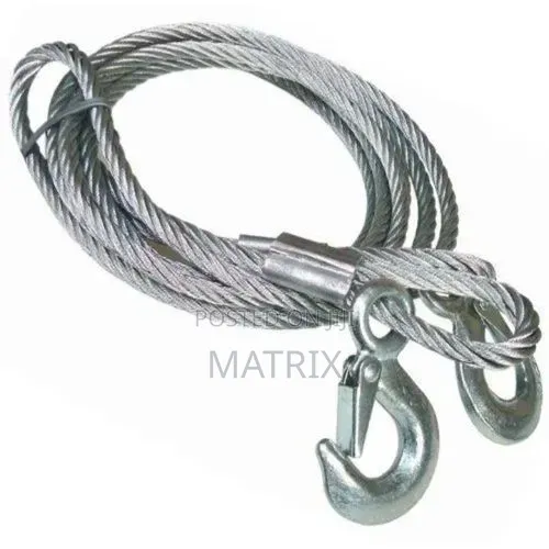 Heavy-Duty Emergency Towing Steel Wire Cable for Rescuing Vehicles.