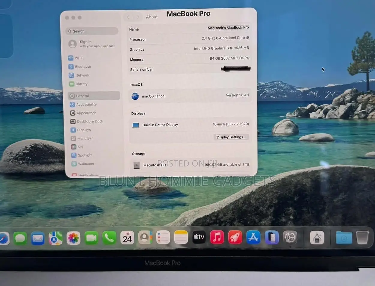 Laptop Apple MacBook Pro 2019 6GB Intel Core i5 SSD 256GB