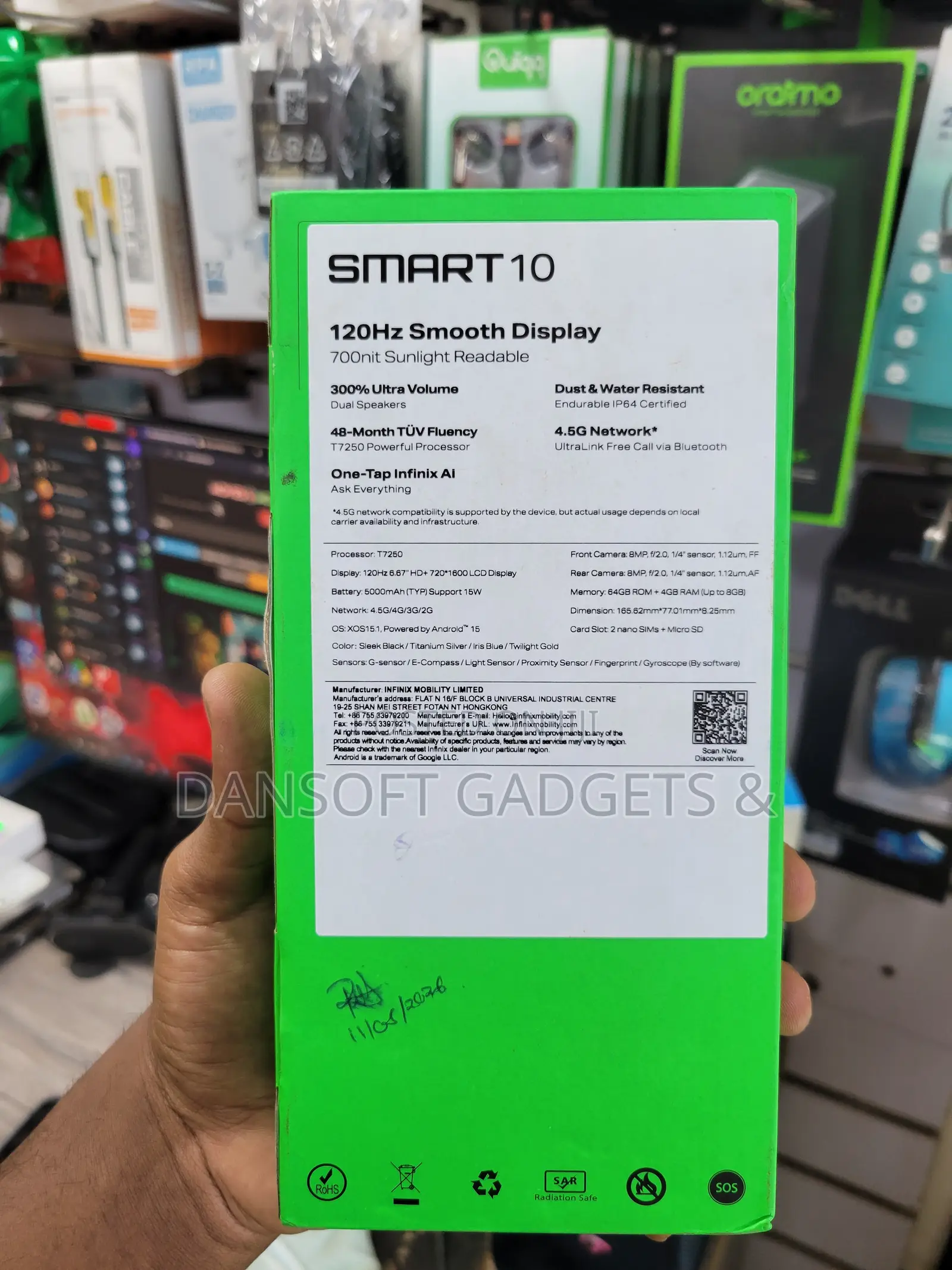 New Infinix Smart 10 128 GB Black