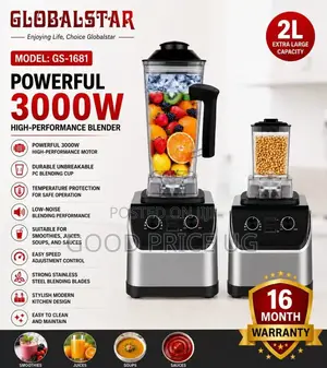 Globalstar Gs-1681 High-Performance Commercial Blender