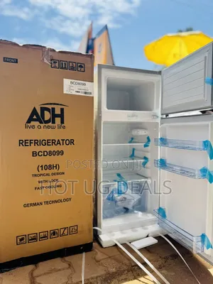 Adh 140 Liters Double Door Top Freezer Defrost Fridge – Inox