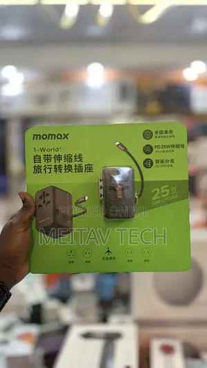 Momax Ua20 One World 25w Gan Adapter 3 Ports