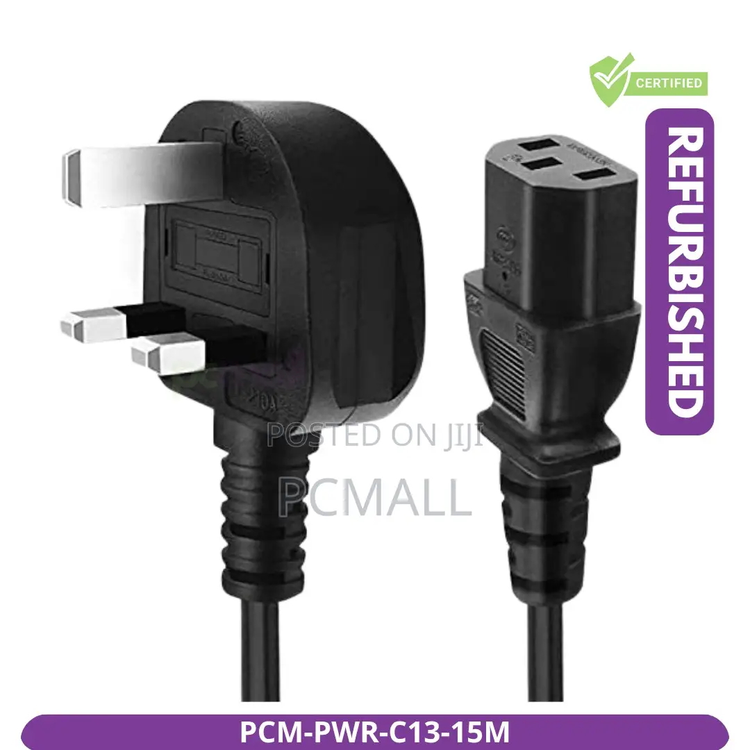 Iec C13 Power Cable 1.5m Desktop Pc Cord Brand New