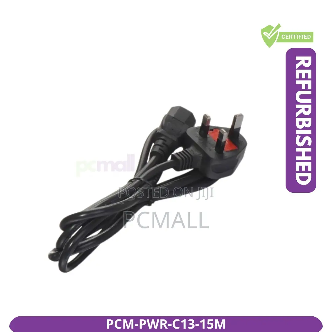 Iec C13 Power Cable 1.5m Desktop Pc Cord Brand New
