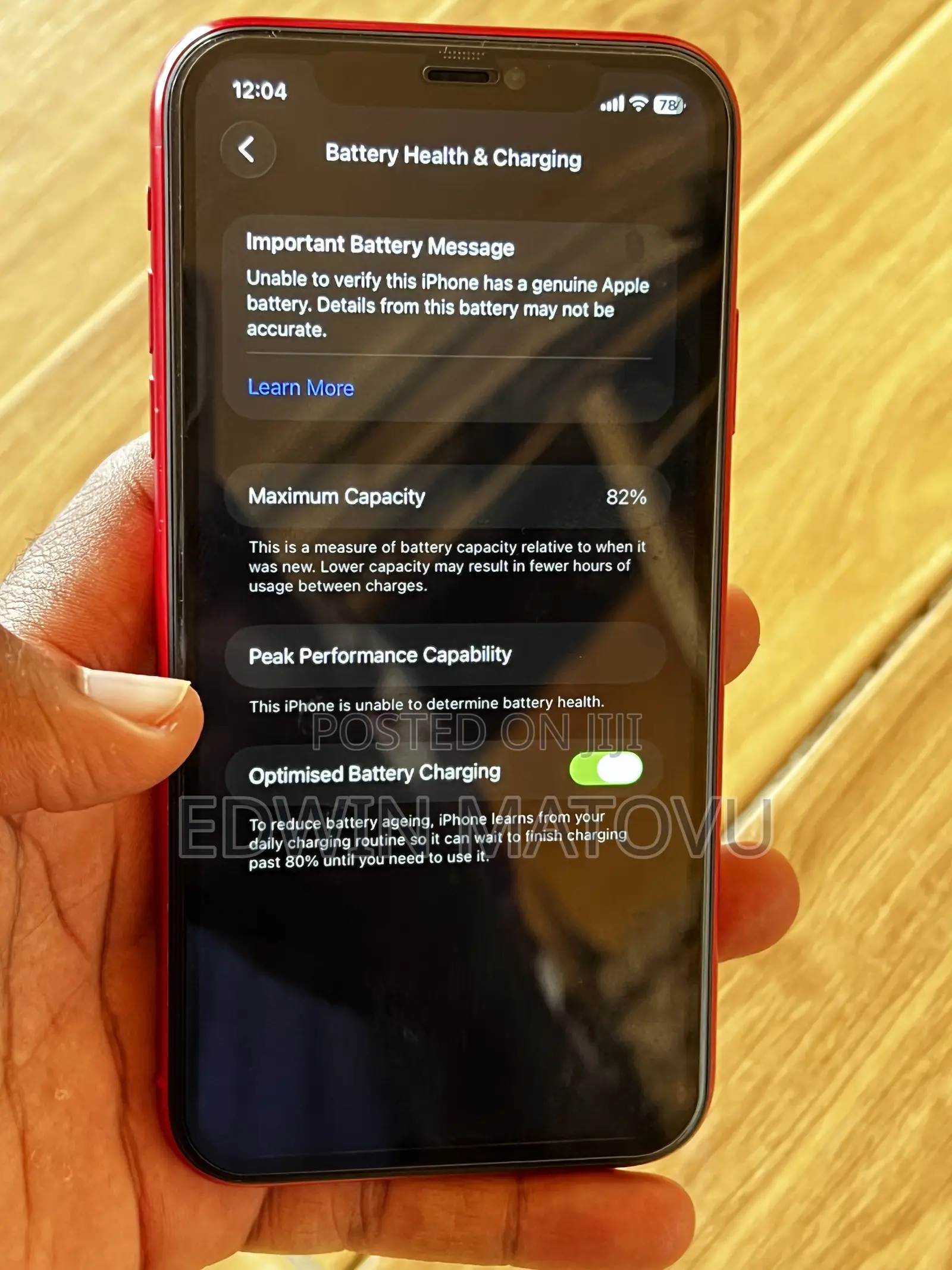 Apple iPhone 11 64 GB Red