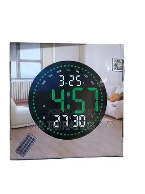 Round Led Digital Wall Clock