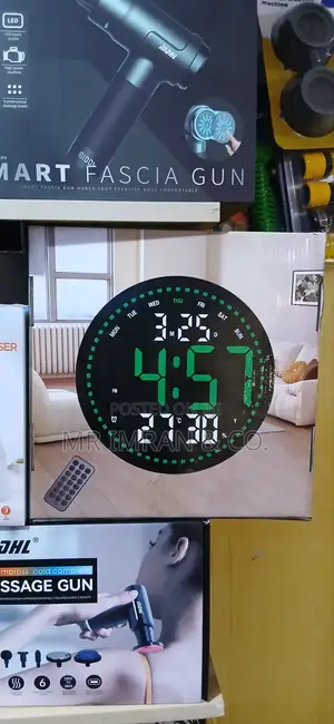 Round Led Digital Wall Clock