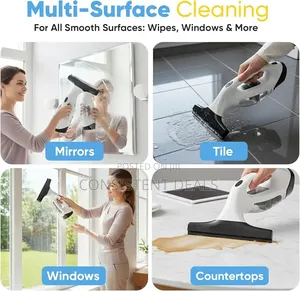 Cordless Window Vacuum Squeegee With Detachable Water Tank