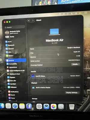 Laptop Apple MacBook Air 8GB Apple M1 SSD 256GB