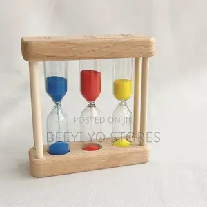 3-in-1 Wooden Hourglass Timer Set