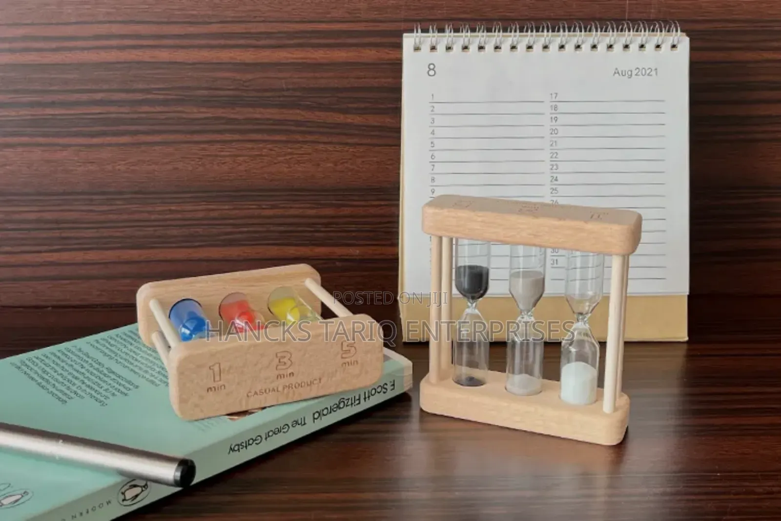 3-in-1 Wooden Hourglass Timer Set