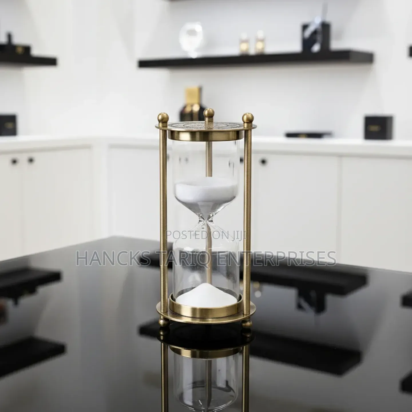 Vintage Brass Hourglass Timer