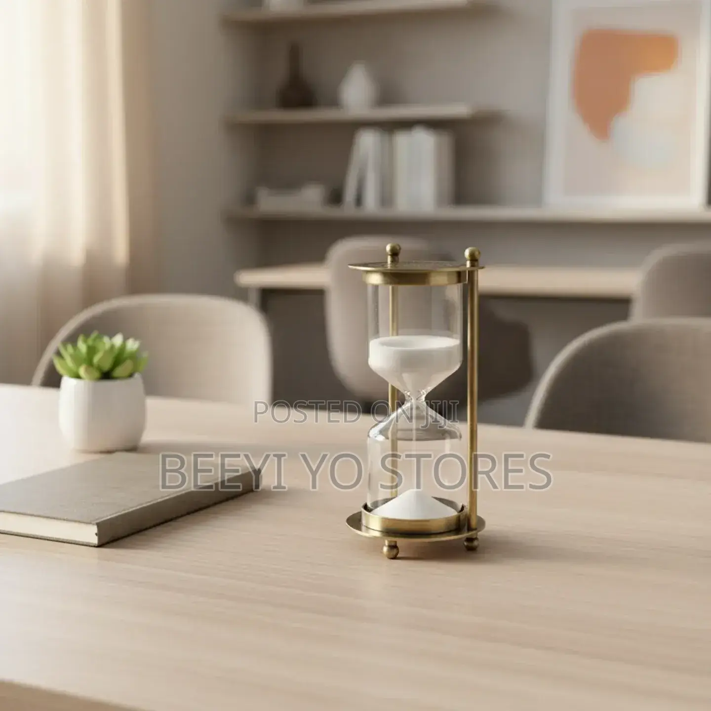 Vintage Brass Hourglass Timer
