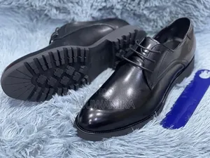 Formal Cap-Toe Oxford Dress Shoe-Black Colour