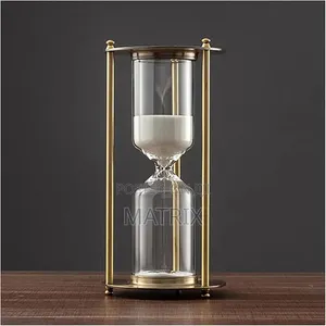 Sandglass Timer,Hourglass Sand Timers,Metal Hourglass Decorative