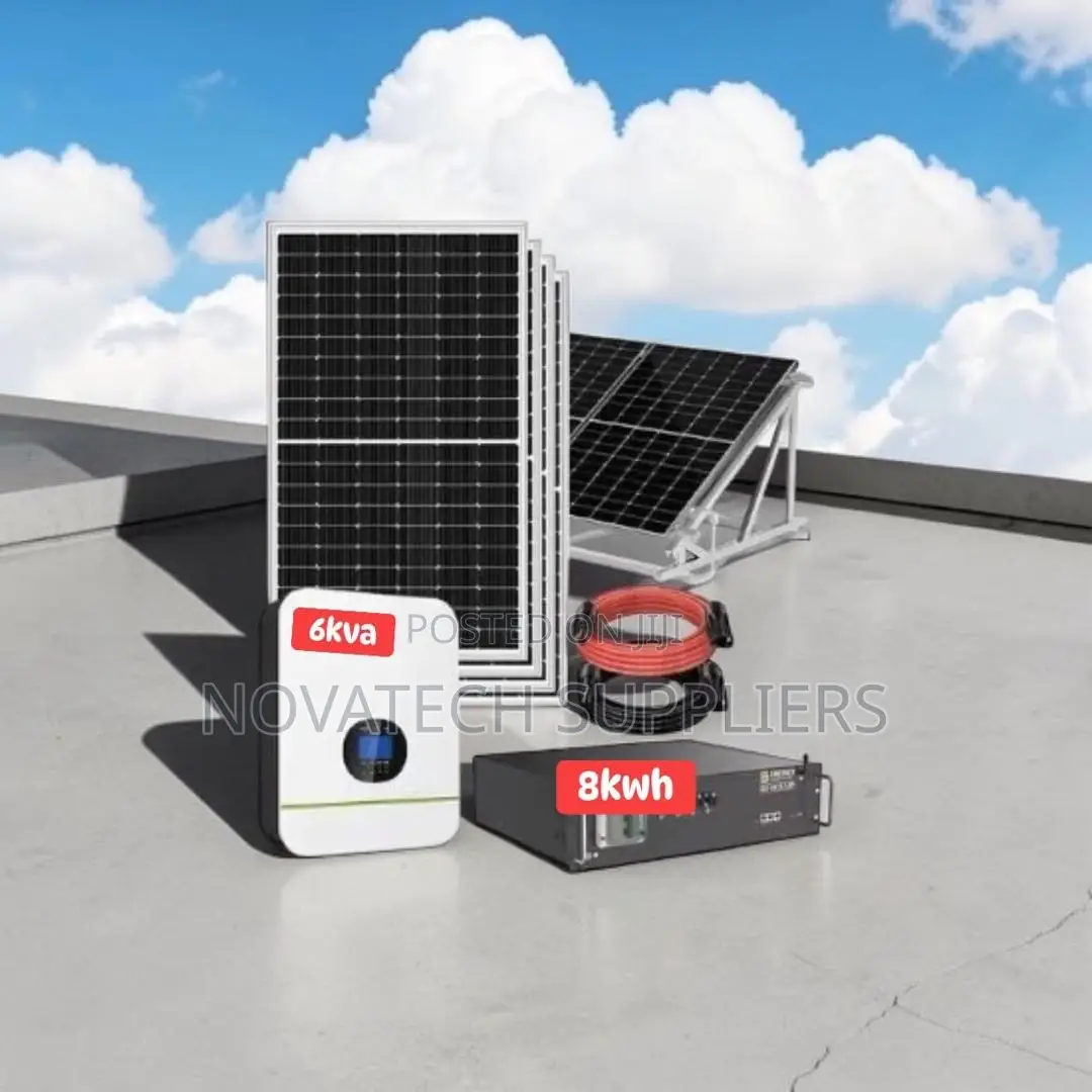 8kwh Lithium Ion Hybrid Solar System | 6kva | Full Accessories