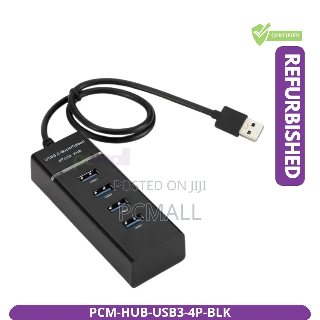 4-Port Usb 3.0 Hub Black Brand New PCM-Hub-Usb3