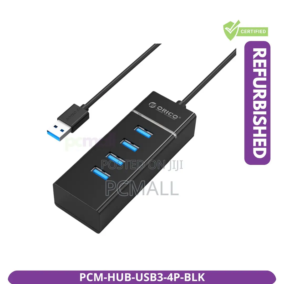 4-Port Usb 3.0 Hub Black Brand New PCM-Hub-Usb3
