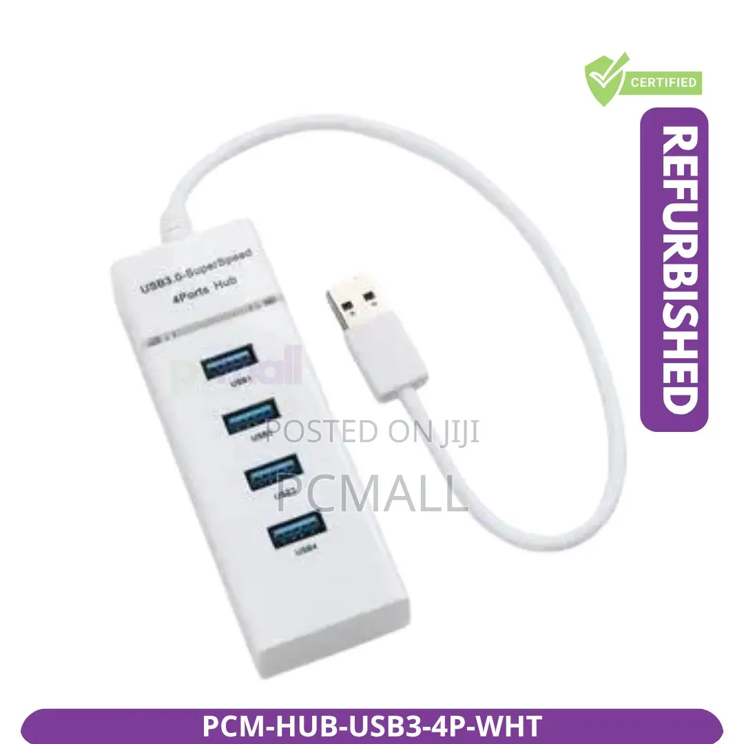 4-Port Usb 3.0 Hub White Brand New PCM-Hub-Usb3-4p
