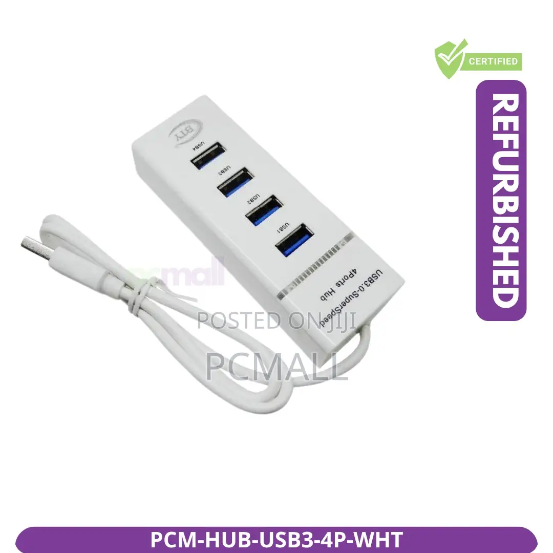 4-Port Usb 3.0 Hub White Brand New PCM-Hub-Usb3-4p