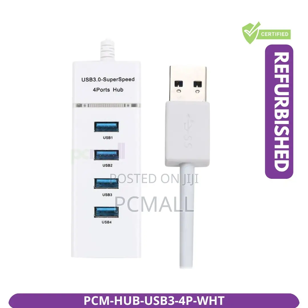 4-Port Usb 3.0 Hub White Brand New PCM-Hub-Usb3-4p