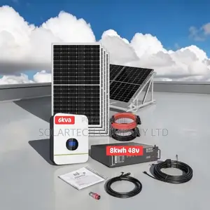 8kwh 48v Lithium Hybrid Solar System | 6kva | 8x620w Panels
