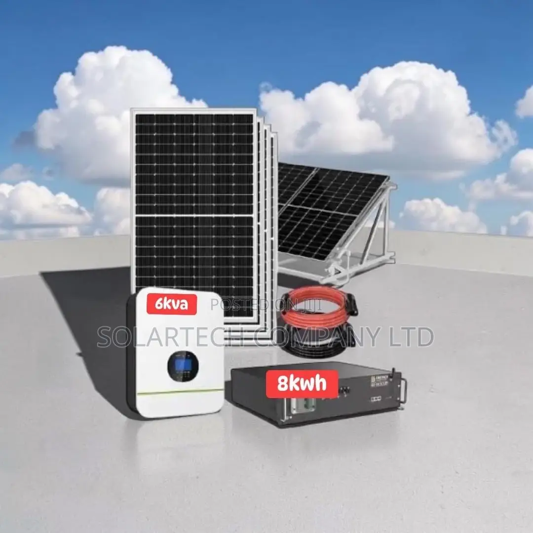 8kwh 48v Lithium Hybrid Solar System | 6kva | 8x620w Panels
