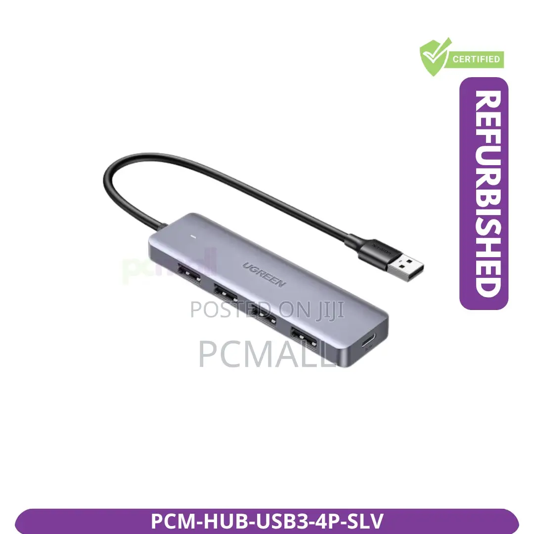 4-Port Usb 3.0 Hub Silver Brand New PCM-Hub-Usb3-4p