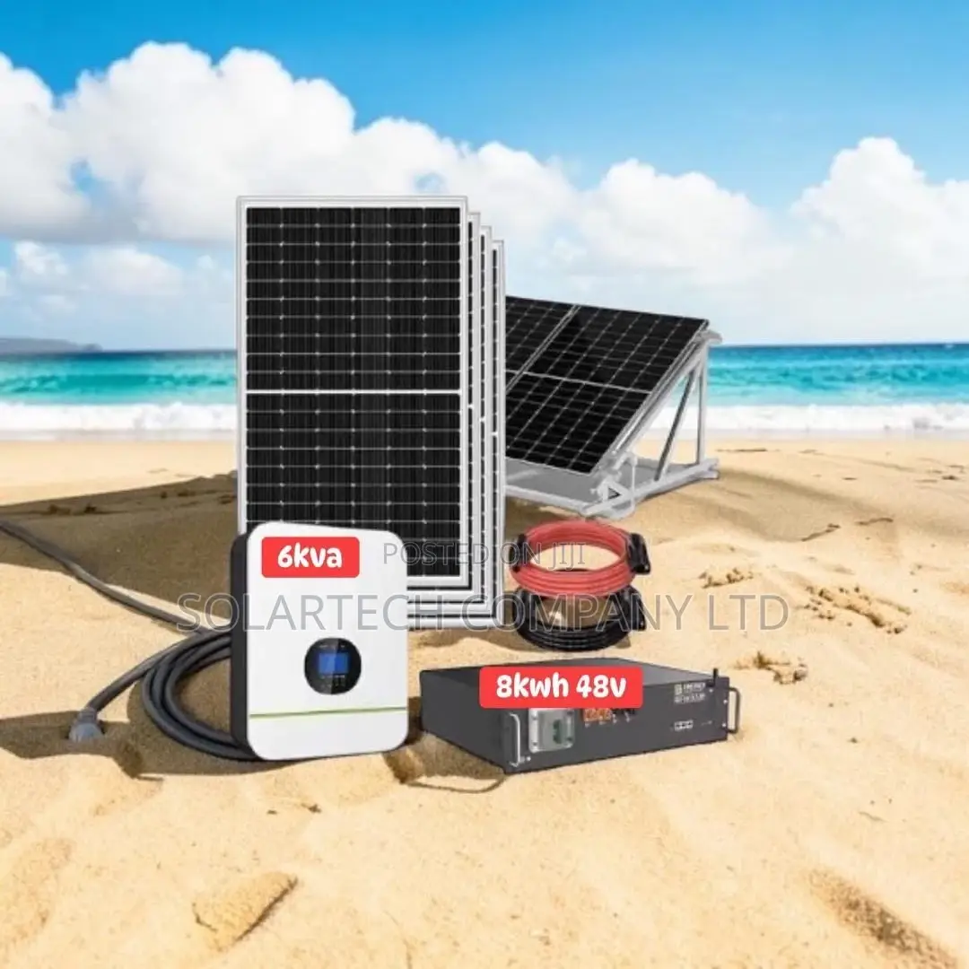 Powerful 8kwh 6kva Hybrid Solar Kit With 8 High-Efficiency Panels