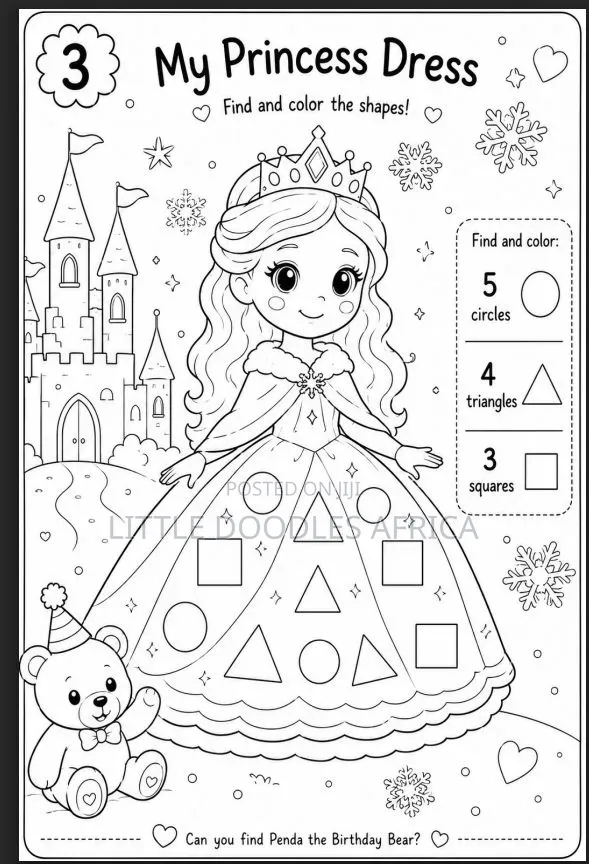 Birthday Customised Coloring Book for Kids