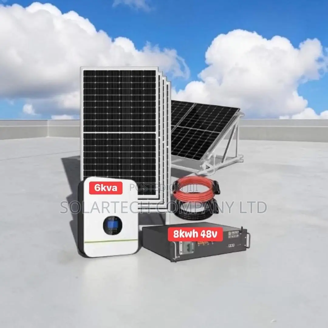 8kwh Lithium Ion Hybrid Solar System | 6kva | Full Accessories