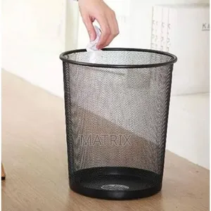 Wire Mesh Trash Bins Used for Office or Home Waste.