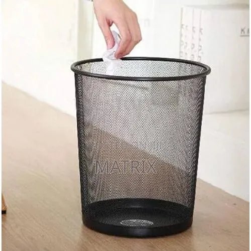 Wire Mesh Trash Bins Used for Office or Home Waste.