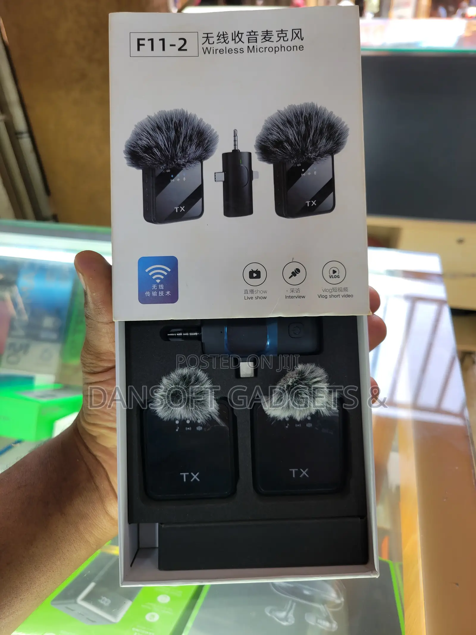 F11-2 Dual Wireless Lavalier Microphone