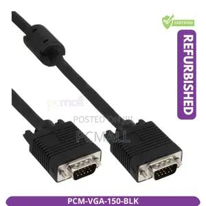 Ultra Hd Vga Cable 1.5m PCM-Vga-150-BLK New