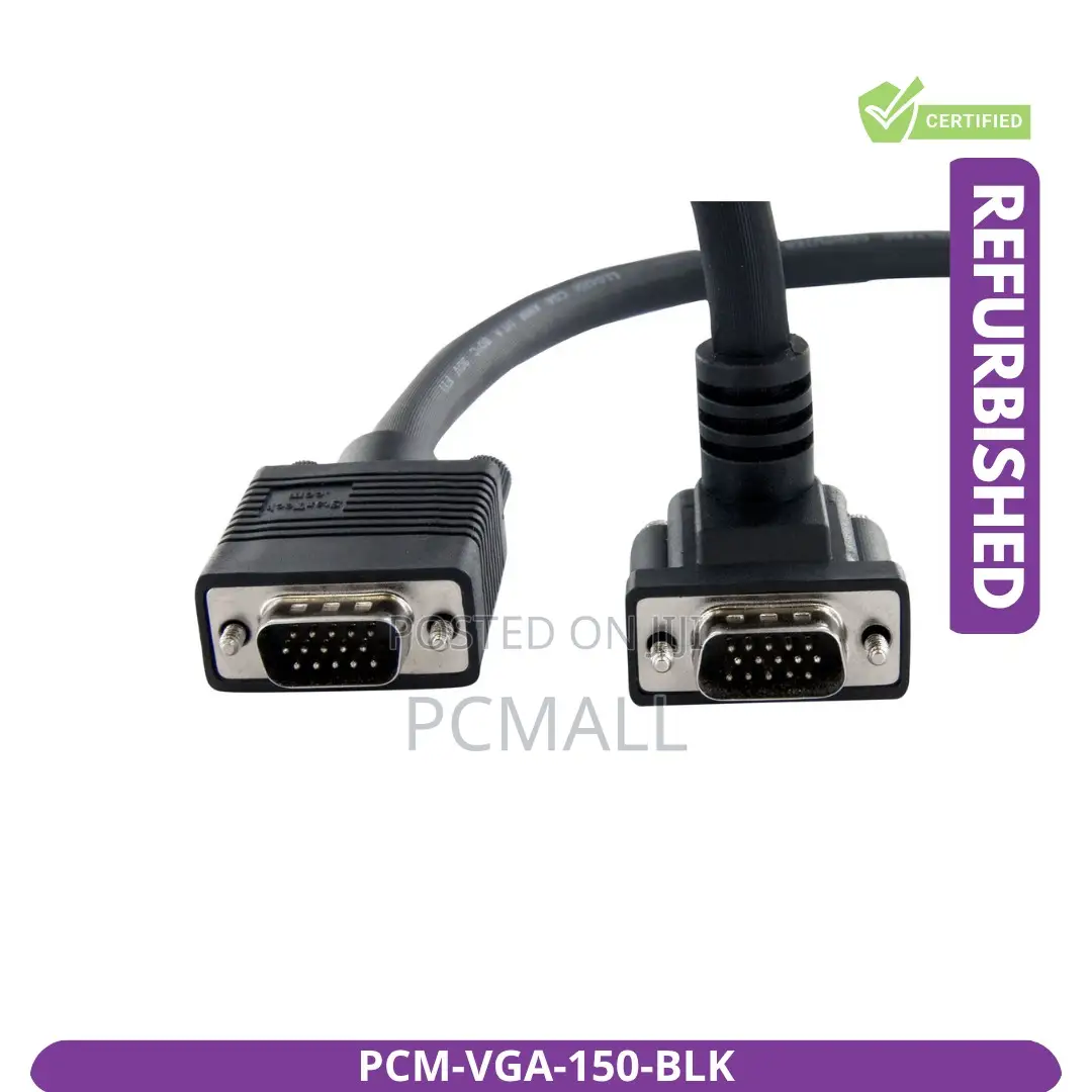 Ultra Hd Vga Cable 1.5m PCM-Vga-150-BLK New
