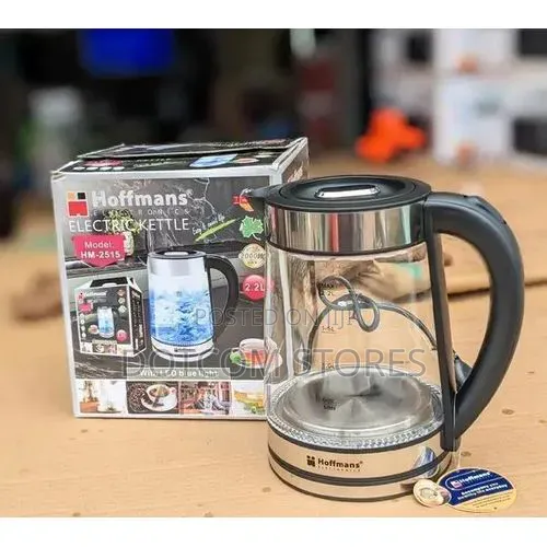 Hoffmans 2.2l Glass Electric Kettle (Model Hm-2556).